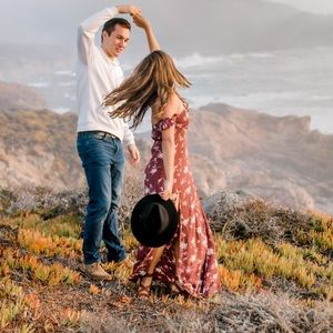 Flynn Skye off the shoulder maxi